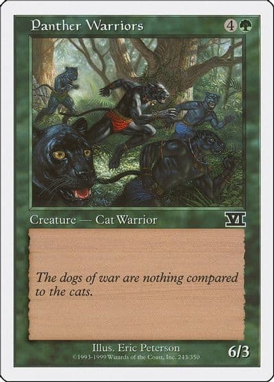 Panther Warriors Classic Sixth Edition Magic card
