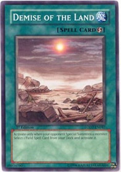 Demise of the Land Light of Destruction Yu-Gi-Oh! card