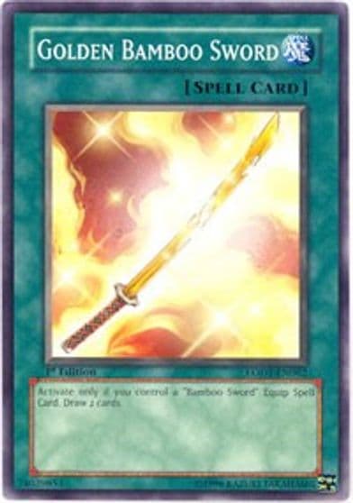 Golden Bamboo Sword Light of Destruction Yu-Gi-Oh! card