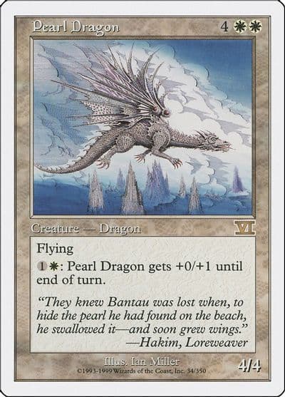 Pearl Dragon Classic Sixth Edition Magic card