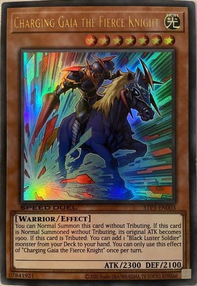 Charging Gaia the Fierce Knight Speed Duel: Tournament Pack 3 Yu-Gi-Oh! card