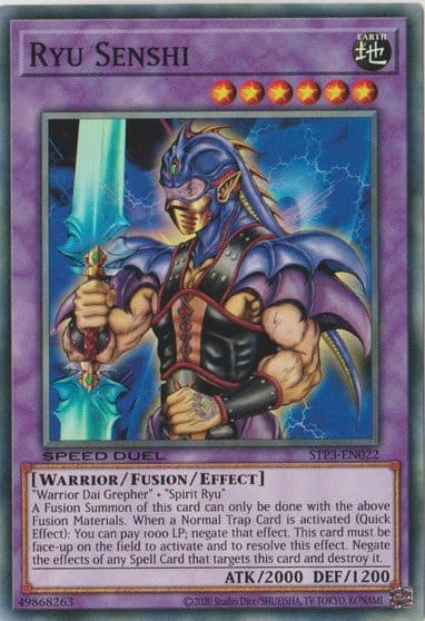 Ryu Senshi Speed Duel: Tournament Pack 3 Yu-Gi-Oh! card