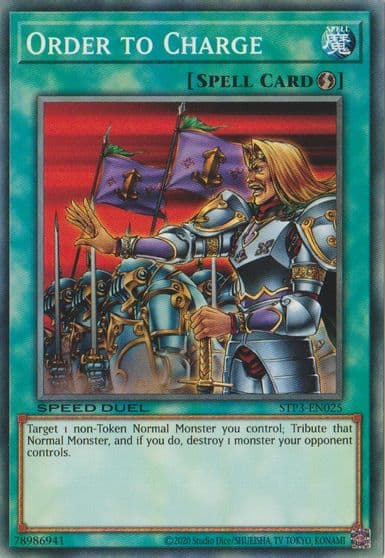 Order to Charge Speed Duel: Tournament Pack 3 Yu-Gi-Oh! card