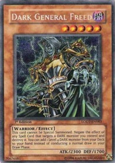 Dark General Freed Light of Destruction Yu-Gi-Oh! card