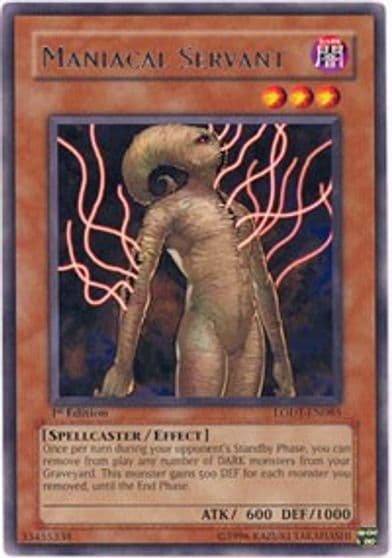 Maniacal Servant Light of Destruction Yu-Gi-Oh! card