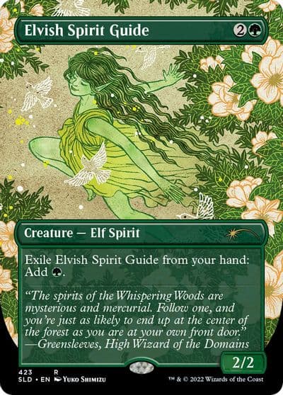 Elvish Spirit Guide Borderless Secret Lair Drop Series Magic card
