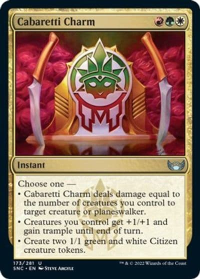Cabaretti Charm Streets of New Capenna Magic card