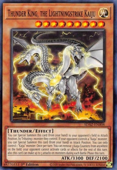 Thunder King the Lightningstrike Kaiju Structure Deck: Albaz Strike Yu-Gi-Oh! card