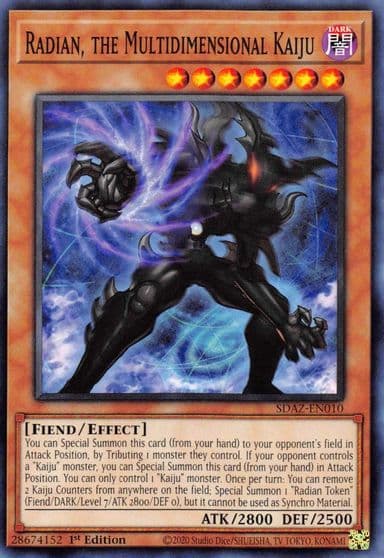 Radian the Multidimensional Kaiju Structure Deck: Albaz Strike Yu-Gi-Oh! card