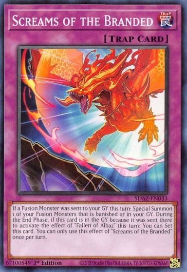 Screams of the Branded Structure Deck: Albaz Strike Yu-Gi-Oh! card