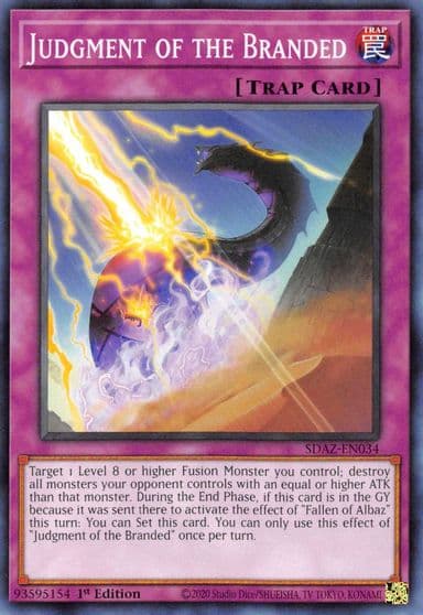 Judgment of the Branded Structure Deck: Albaz Strike Yu-Gi-Oh! card