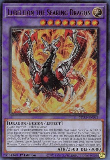 Lubellion the Searing Dragon Structure Deck: Albaz Strike Yu-Gi-Oh! card