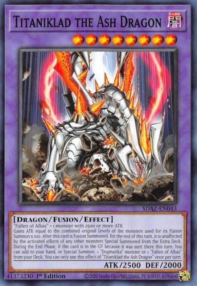 Titaniklad the Ash Dragon Structure Deck: Albaz Strike Yu-Gi-Oh! card