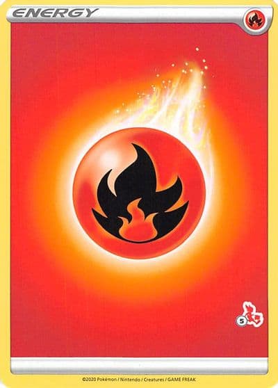 Fire Energy (#5 Cinderace Stamped) Battle Academy 2022 Pokemon card
