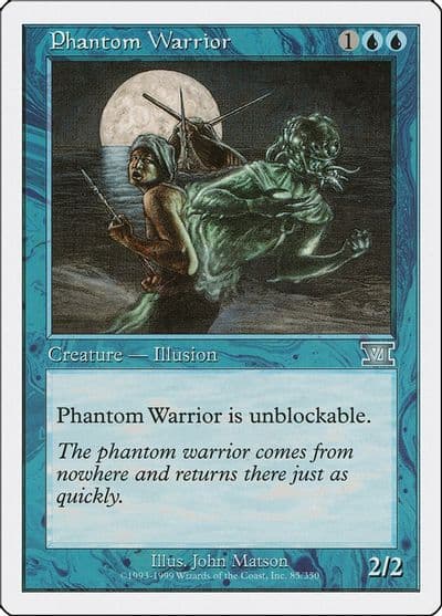 Phantom Warrior Classic Sixth Edition Magic card