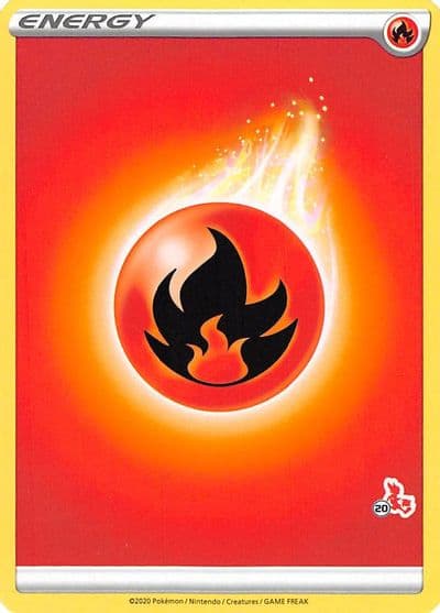 Fire Energy (#20 Cinderace Stamped) Battle Academy 2022 Pokemon card