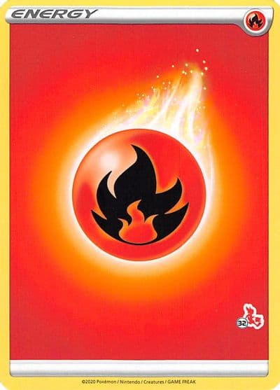 Fire Energy (#32 Cinderace Stamped) Battle Academy 2022 Pokemon card