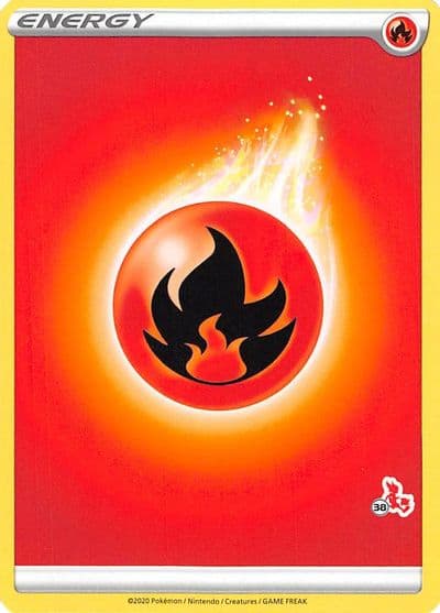 Fire Energy (#38 Cinderace Stamped) Battle Academy 2022 Pokemon card