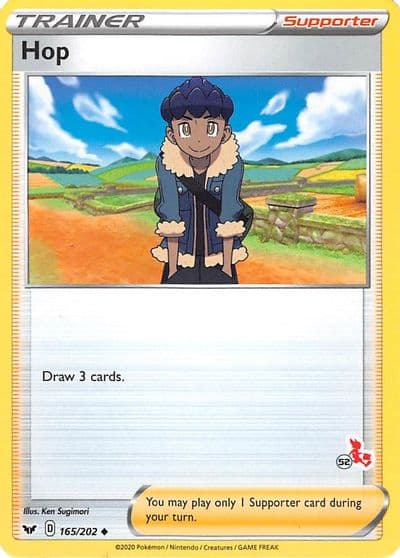 Hop (#52 Cinderace Stamped) Battle Academy 2022 Pokemon card