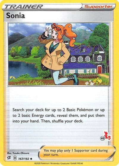 Sonia (#45 Cinderace Stamped) Battle Academy 2022 Pokemon card