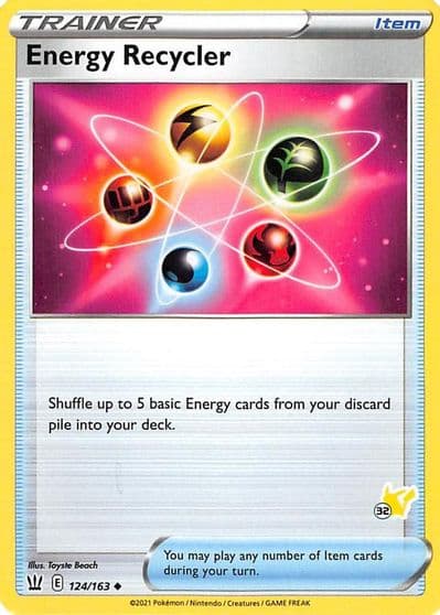 Energy Recycler (#32 Pikachu Stamped) Battle Academy 2022 Pokemon card