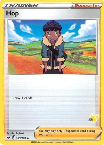Hop (#54 Pikachu Stamped) Battle Academy 2022 Pokemon card