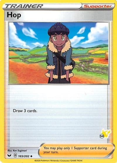 Hop (#54 Pikachu Stamped) Battle Academy 2022 Pokemon card