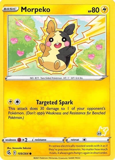 Morpeko (#23 Pikachu Stamped) Battle Academy 2022 Pokemon card