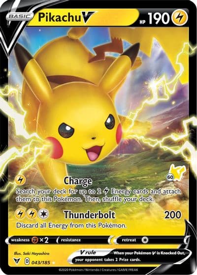 Pikachu V (#60 Pikachu Stamped) Battle Academy 2022 Pokemon card