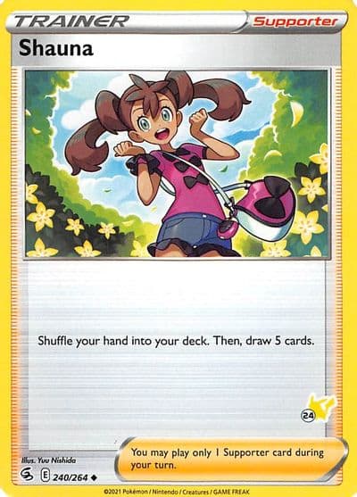 Shauna (#24 Pikachu Stamped) Battle Academy 2022 Pokemon card