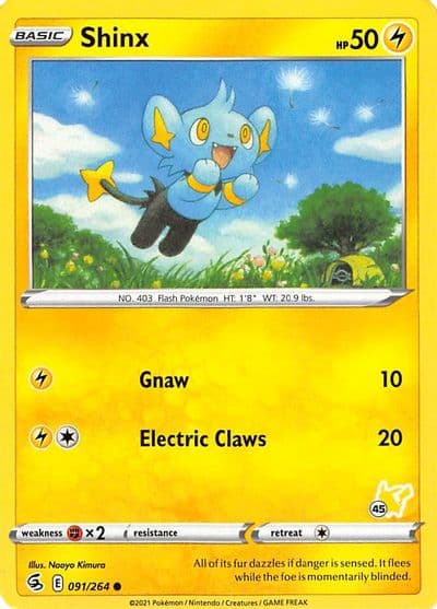 Shinx (#45 Pikachu Stamped) Battle Academy 2022 Pokemon card