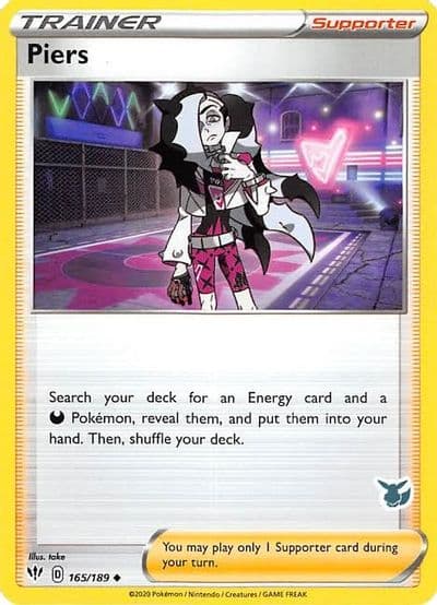 Piers (Eevee Stamped) Battle Academy 2022 Pokemon card