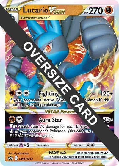 Lucario VSTAR - SWSH214 Jumbo Cards Pokemon card
