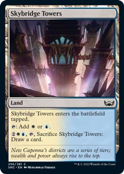 Skybridge Towers Streets of New Capenna Magic card