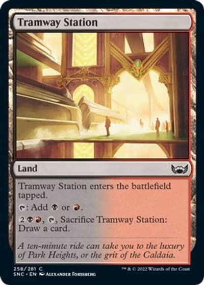 Tramway Station Streets of New Capenna Magic card