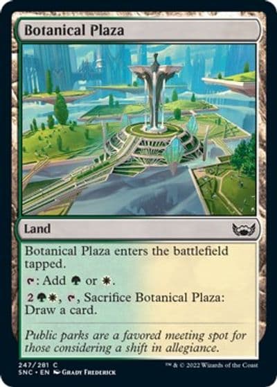 Botanical Plaza Streets of New Capenna Magic card