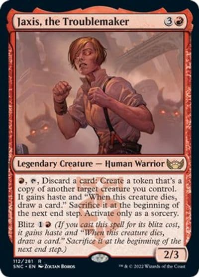 Jaxis the Troublemaker Streets of New Capenna Magic card