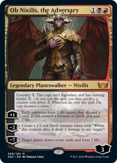 Ob Nixilis the Adversary Streets of New Capenna Magic card