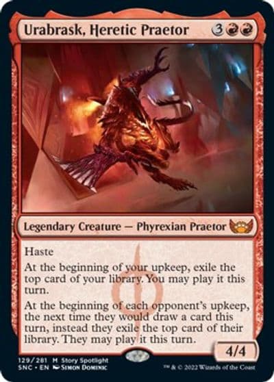 Urabrask Heretic Praetor Streets of New Capenna Magic card