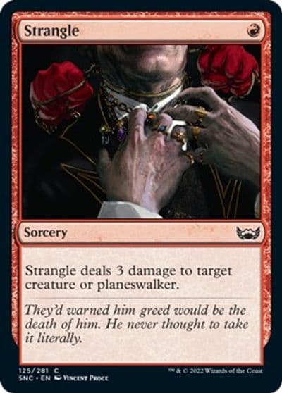 Strangle Streets of New Capenna Magic card