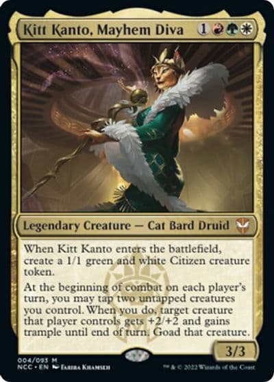 Kitt Kanto Mayhem Diva Commander: Streets of New Capenna Magic card