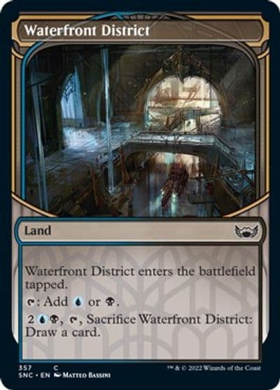 Waterfront District Showcase Streets of New Capenna Magic card