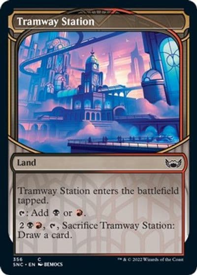 Tramway Station Showcase Streets of New Capenna Magic card