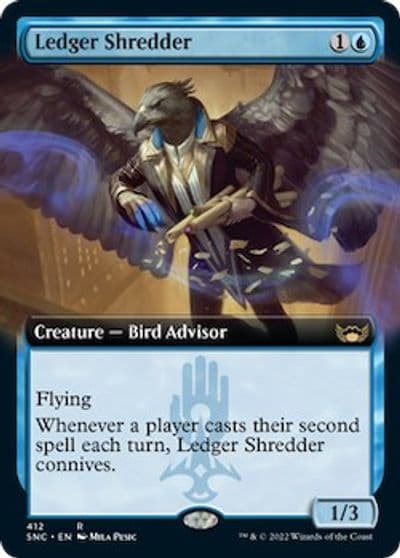 Ledger Shredder Extended Art Streets of New Capenna Magic card