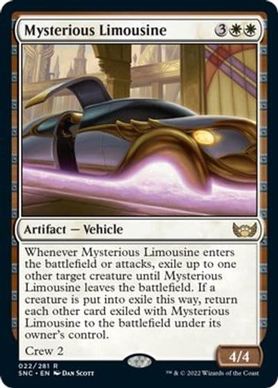 Mysterious Limousine Streets of New Capenna Magic card