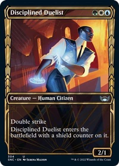 Disciplined Duelist Showcase Streets of New Capenna Magic card