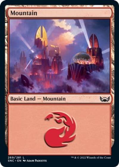 Mountain 269 Streets of New Capenna Magic card