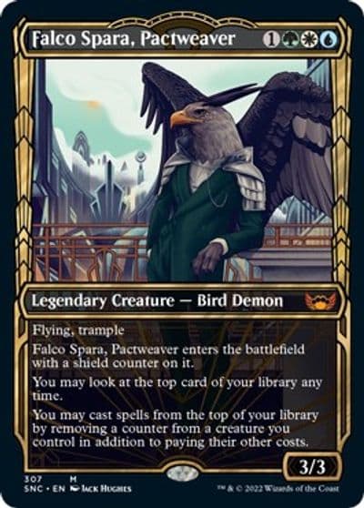 Falco Spara Pactweaver Showcase Streets of New Capenna Magic card