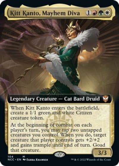 Kitt Kanto Mayhem Diva Extended Art Commander: Streets of New Capenna Magic card