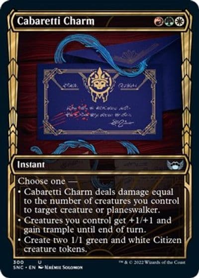 Cabaretti Charm Showcase Streets of New Capenna Magic card